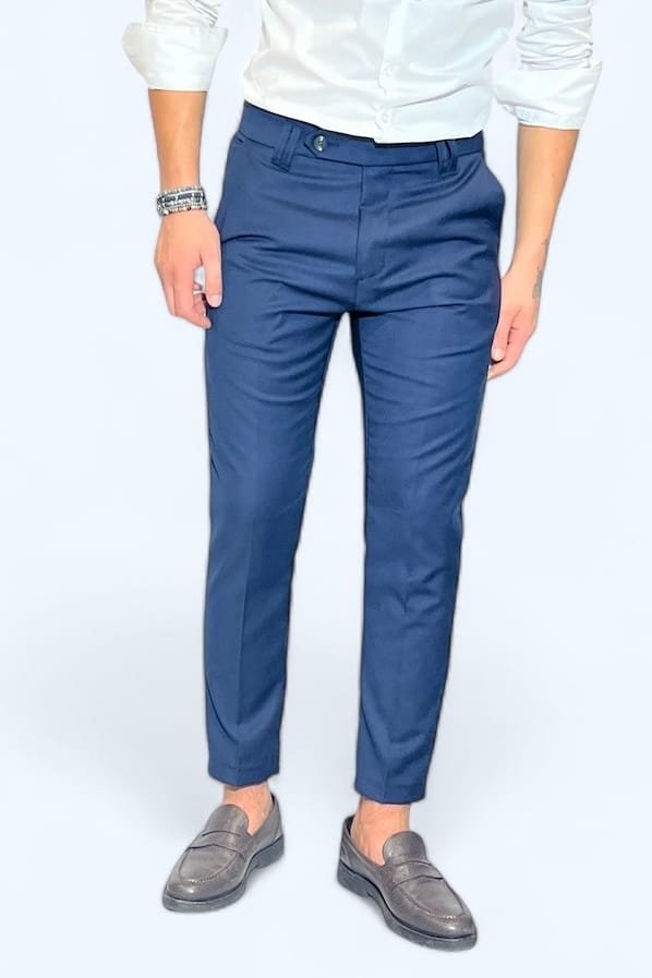 PANTALONE SARTORIALE BLU