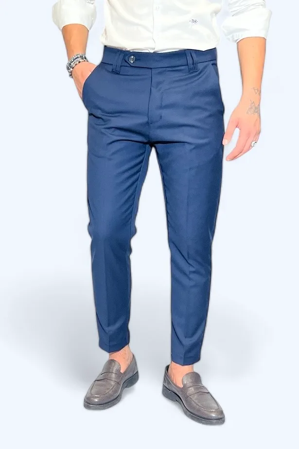 PANTALONE SARTORIALE BLU - immagine 4