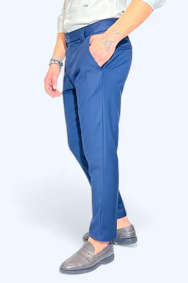 PANTALONE SARTORIALE BLU - immagine 5