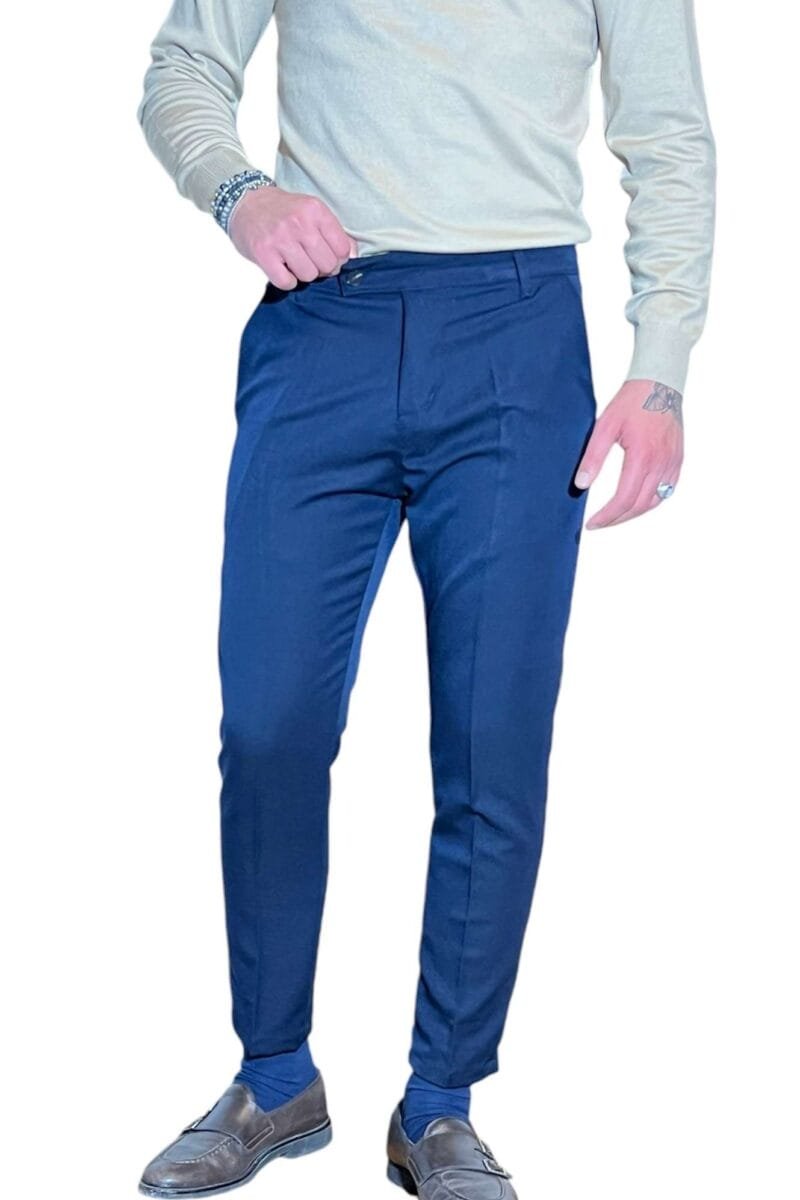 PANTALONE SARTORIALE BLU - immagine 3