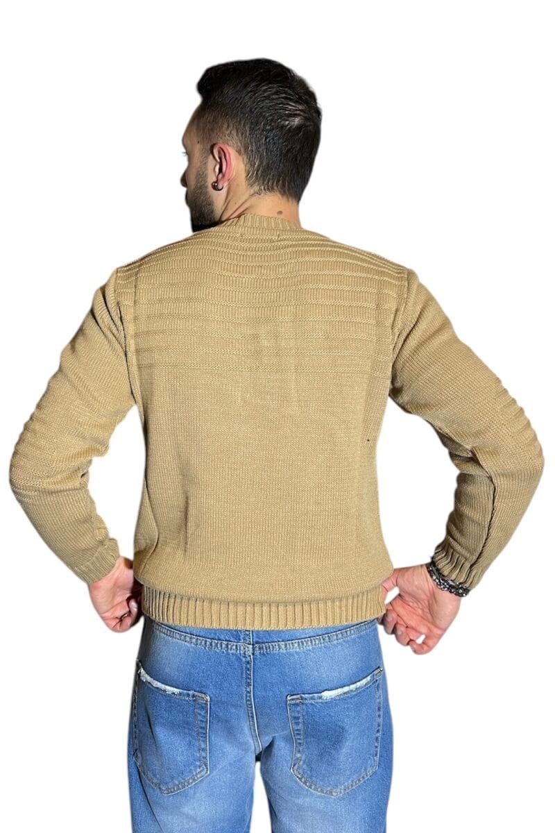 MAGLIONE GIROCOLLO CAMMELLO - immagine 2