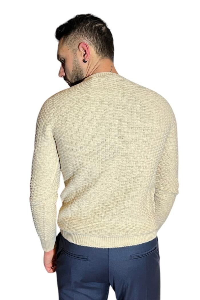 MAGLIONE GIROCOLLO BEIGE