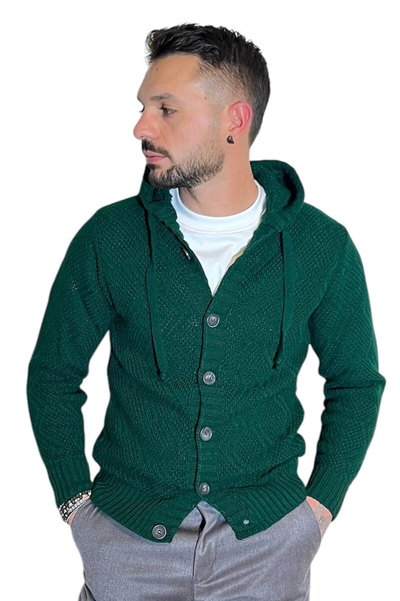 CARDIGAN IN MAGLIA CON CAPPUCCIO - immagine 6