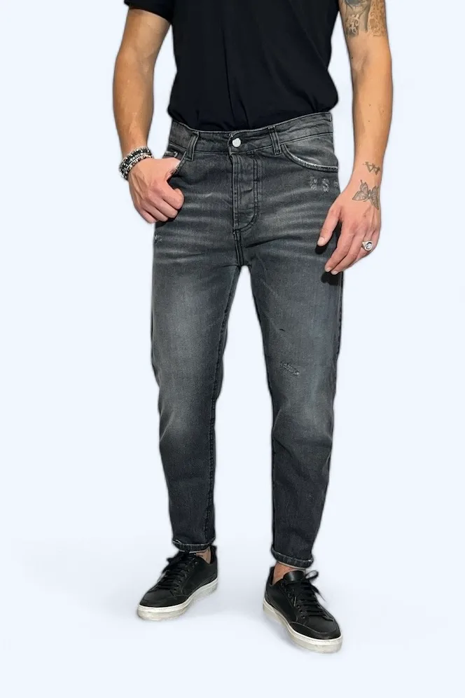 JEANS CASUAL LAVAGGIO GRIGIO - immagine 3