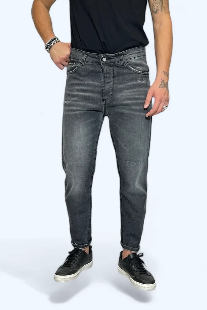 JEANS CASUAL LAVAGGIO GRIGIO - immagine 5