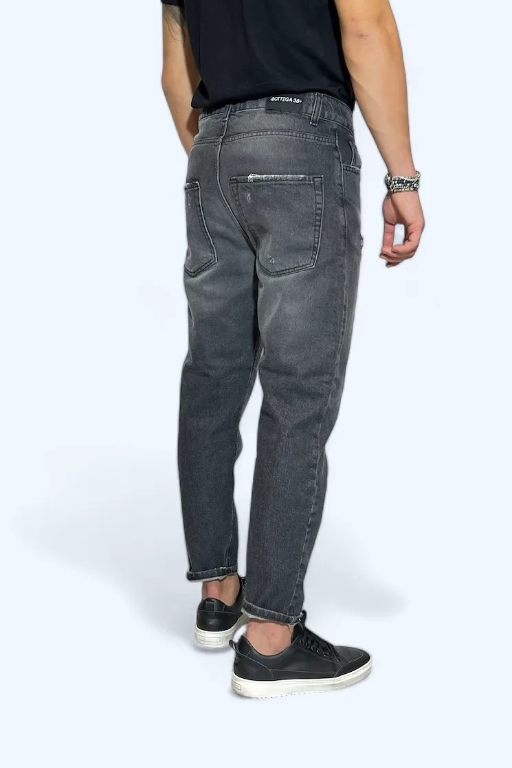 JEANS CASUAL LAVAGGIO GRIGIO - immagine 2
