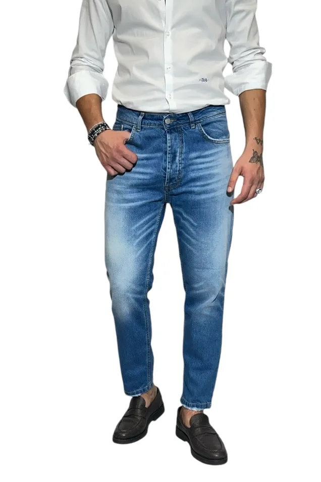 JEANS LAVAGGIO MEDIO CON SFUMATURE - immagine 3