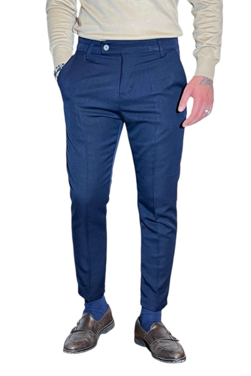 PANTALONE SARTORIALE BLU - immagine 4