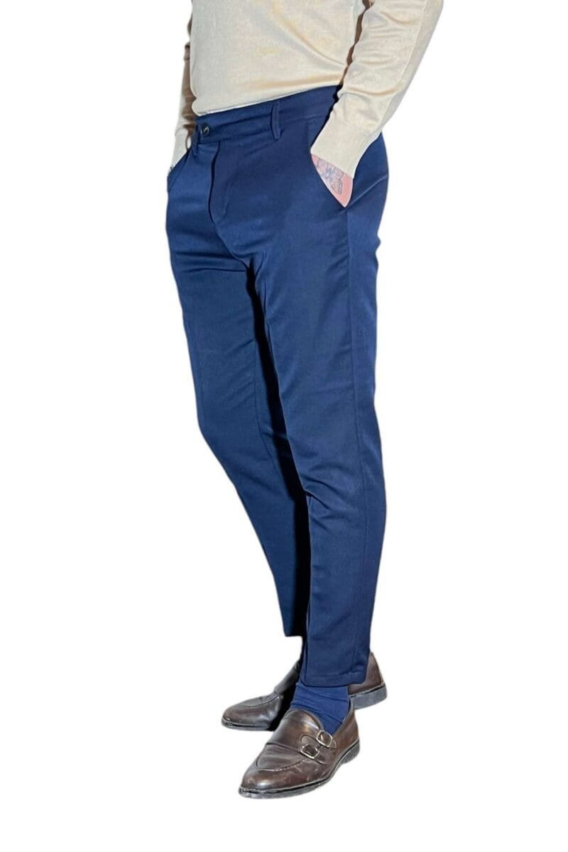 PANTALONE SARTORIALE BLU - immagine 5