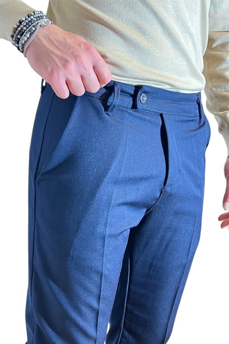 PANTALONE SARTORIALE BLU - immagine 6