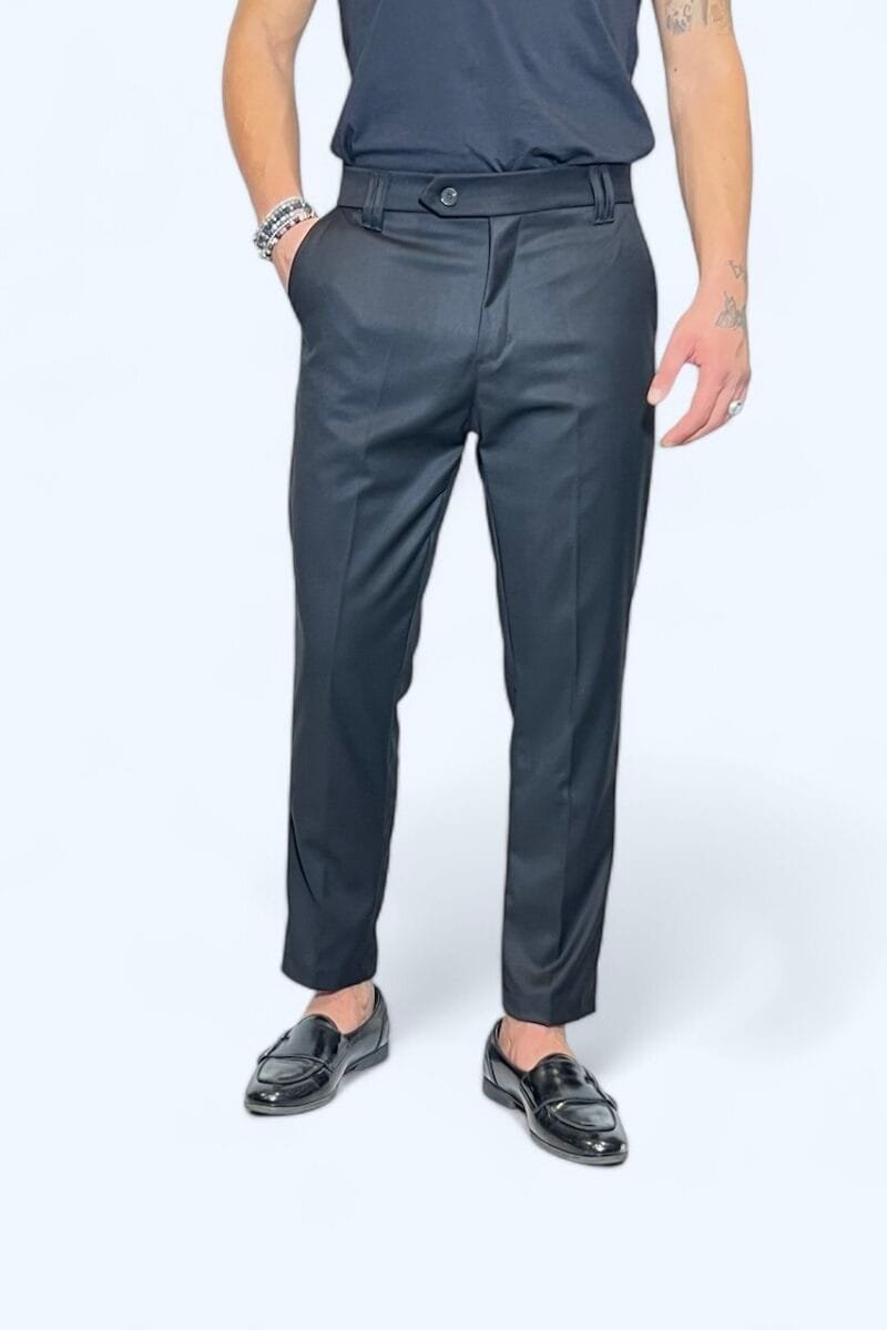 PANTALONE SARTORIALE NERO - immagine 3