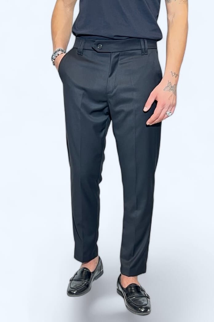 PANTALONE SARTORIALE NERO