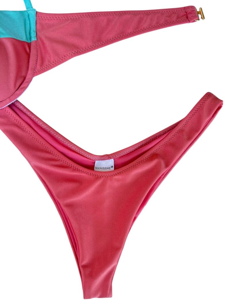 BIKINI BALCONCINO BICOLORE CON SLIP BRASILIANA - immagine 4
