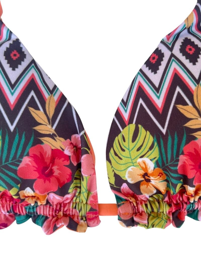 BIKINI TRIANGOLO CON SLIP TROPICAL CHIC - immagine 4