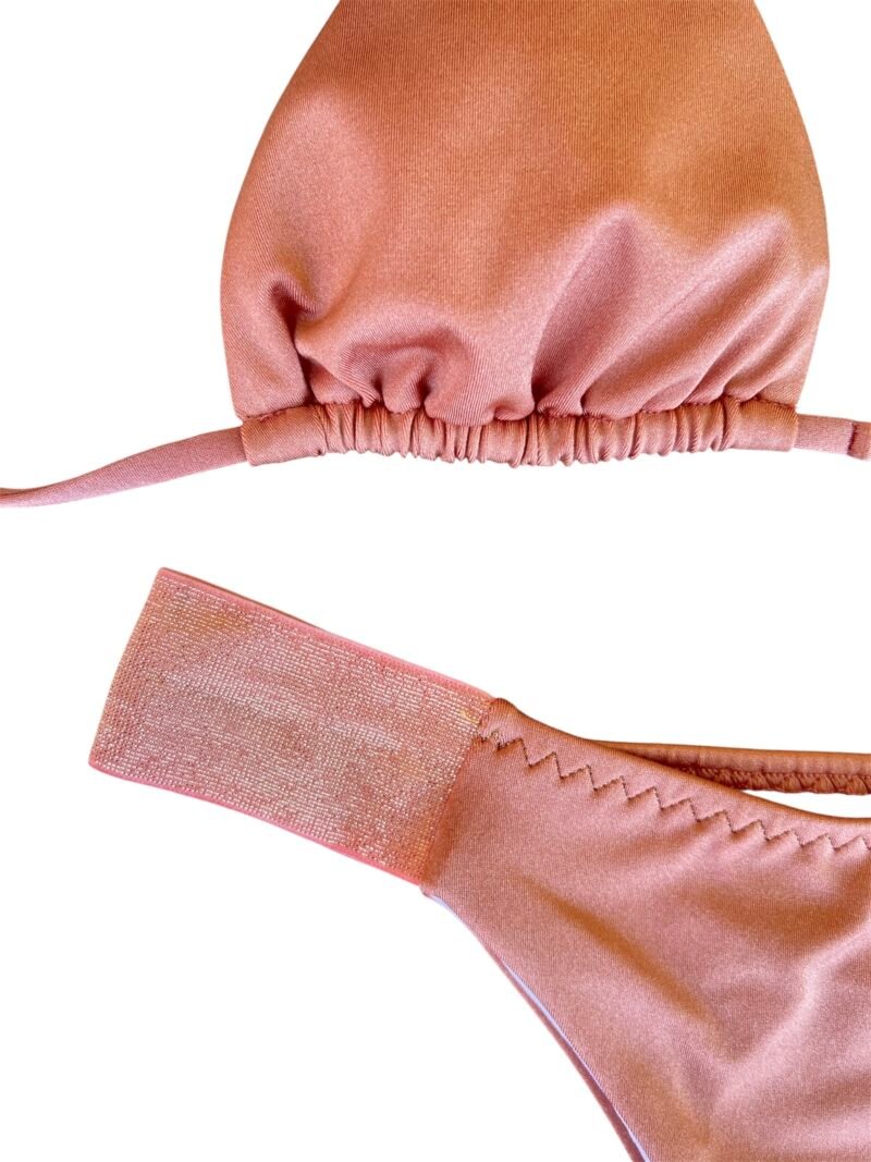 BIKINI TRIANGOLO CON SLIP PESCA GLAM - immagine 4