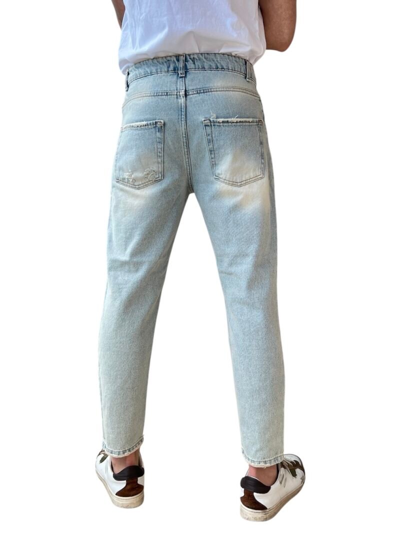 JEANS UOMO STRAPPATO LAVAGGIO SABBIA - immagine 2