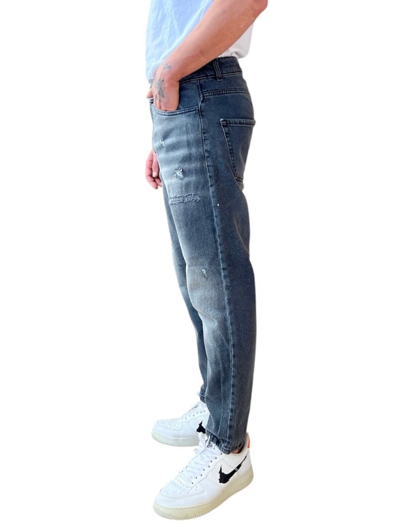 JEANS UOMO GRIGIO EFFETTO SFUMATO - immagine 3