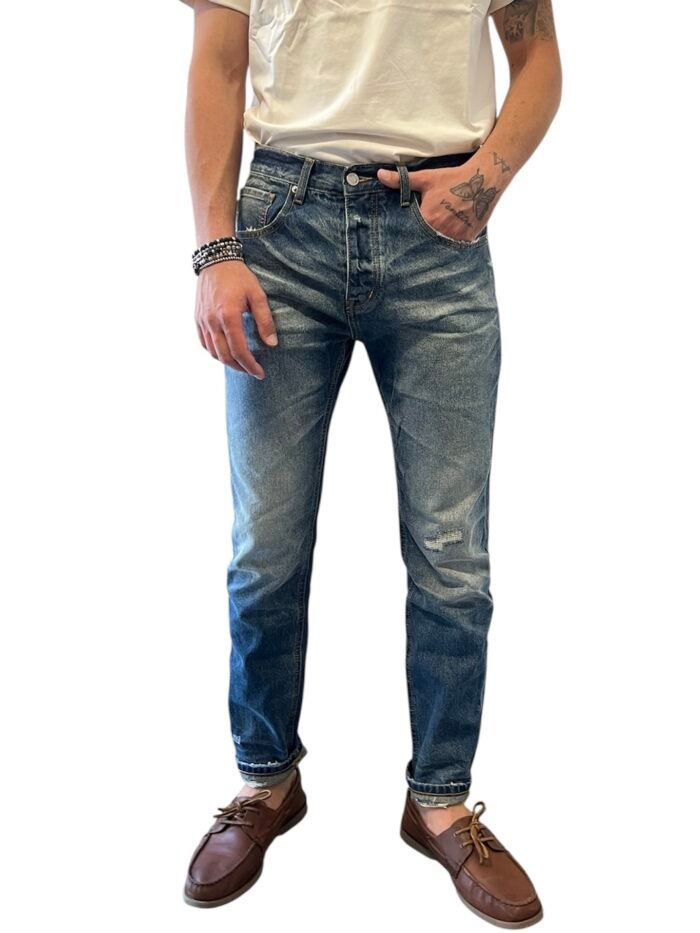 JEANS UOMO CASUAL CROPPED