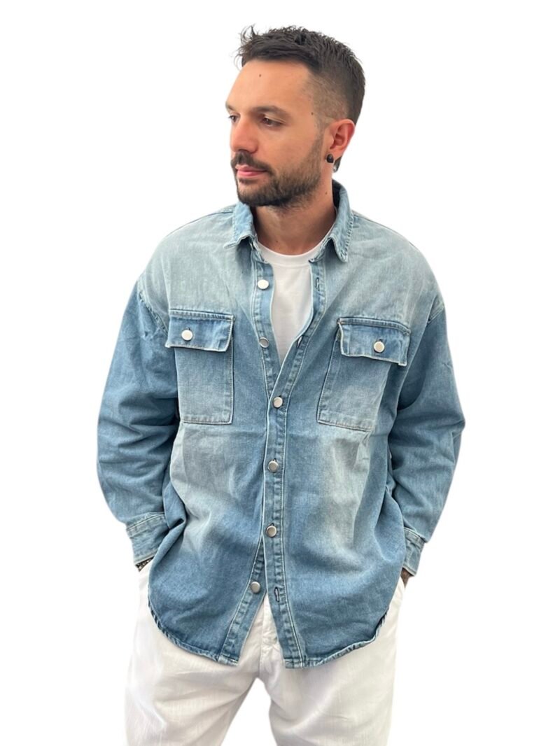 CAMICIONE OVER DENIM - immagine 4