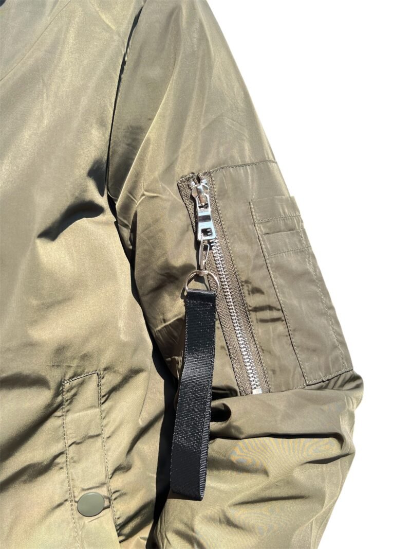 GIUBBINO UOMO LEGGERO ANTIVENTO E ANTIPIOGGIA VERDE MILITARE - immagine 4