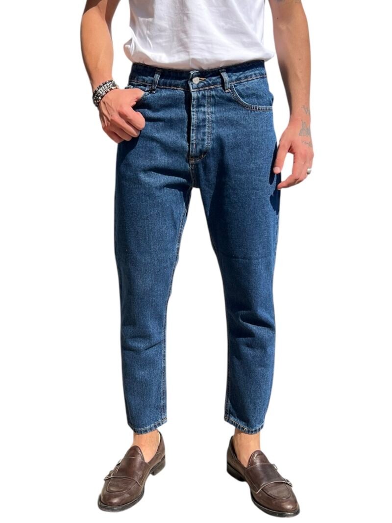 JEANS UOMO REGULAR BLU SCURO - DENIM CLASSICO