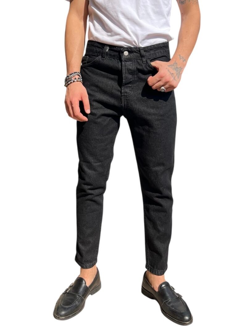 JEANS UOMO SLIM FIT NERO - DENIM CLASSICO
