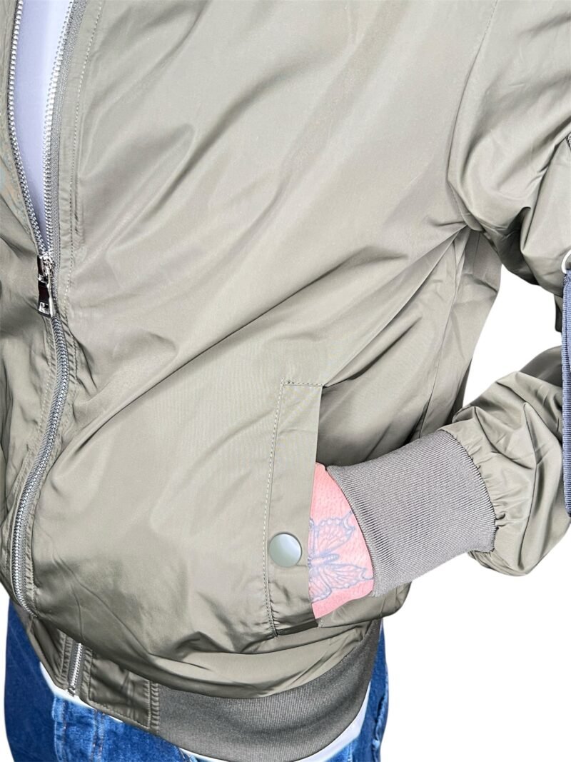 GIUBBINO UOMO LEGGERO ANTIVENTO E ANTIPIOGGIA VERDE MILITARE - immagine 6