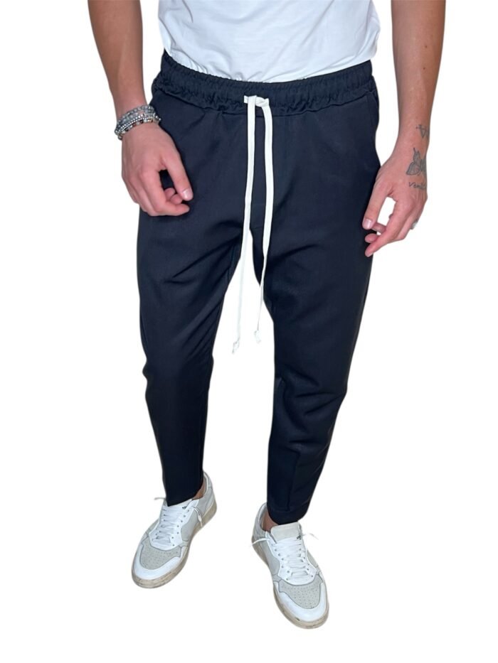 PANTALACCIO UOMO NERO CON COULISSE
