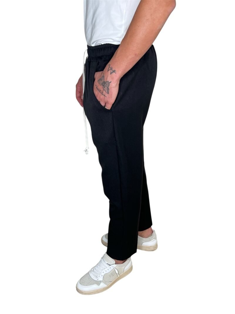 PANTALACCIO UOMO NERO CON COULISSE - immagine 6