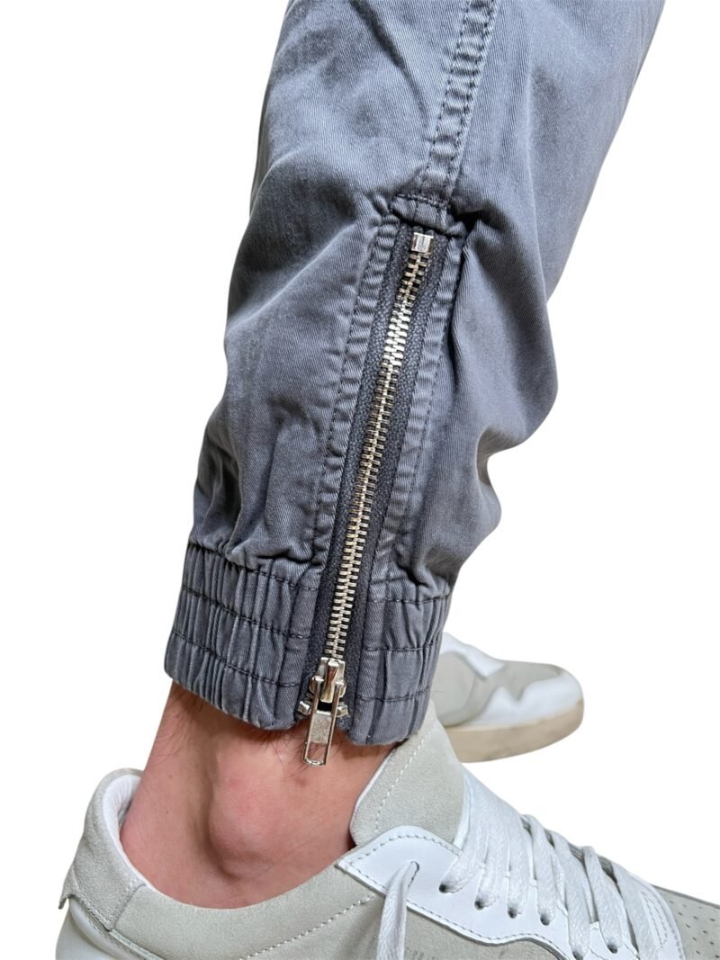 PANTALONE CARGO GRIGIO CON TASCONI - immagine 5