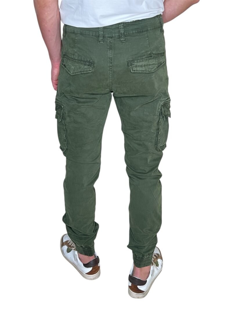PANTALONE CARGO VERDE CON TASCONI - immagine 3