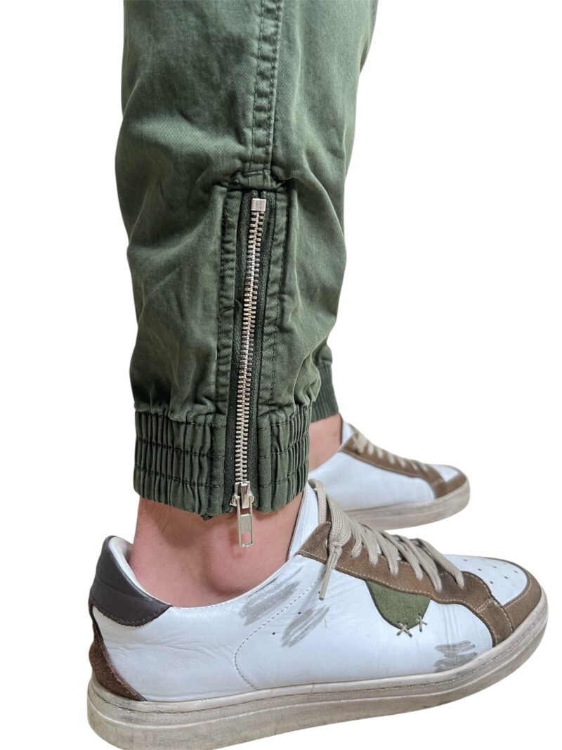 PANTALONE CARGO VERDE CON TASCONI - immagine 4