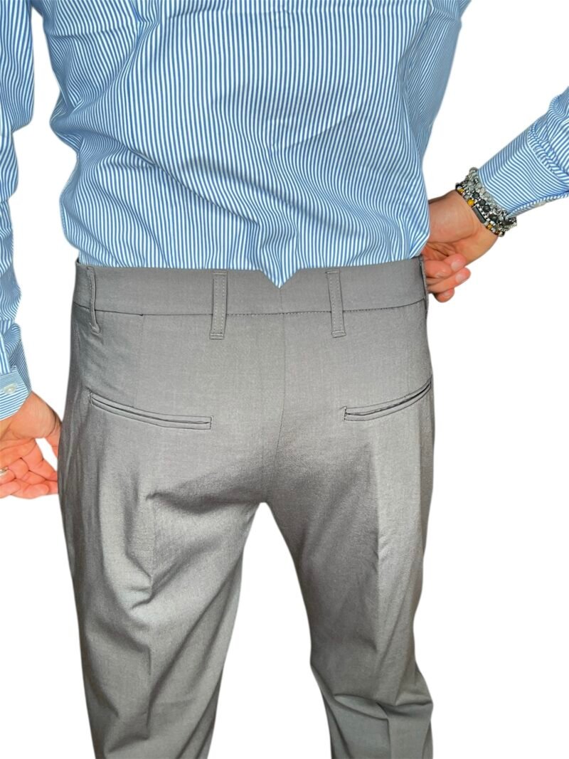 PANTALONE UOMO ELEGANTE GRIGIO - immagine 3