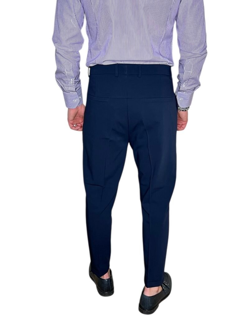 PANTALONE UOMO ELEGANTE BLU - immagine 4