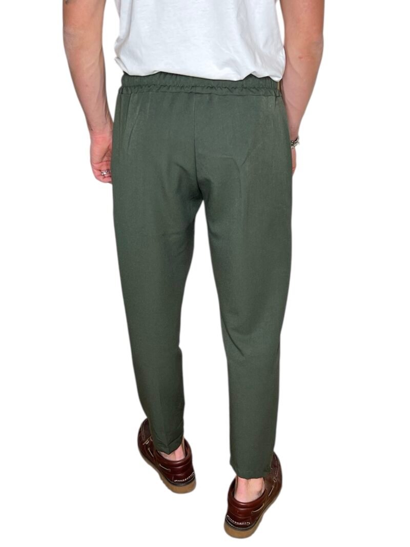 PANTALACCIO UOMO VERDE CON COULISSE - immagine 2