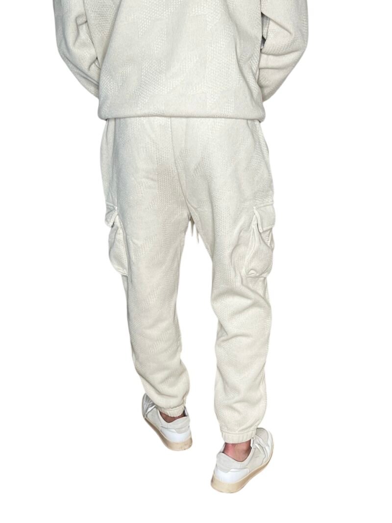 TUTA UOMO EFFETTO MAGLIA CON CARGO PANTS PANNA - immagine 9
