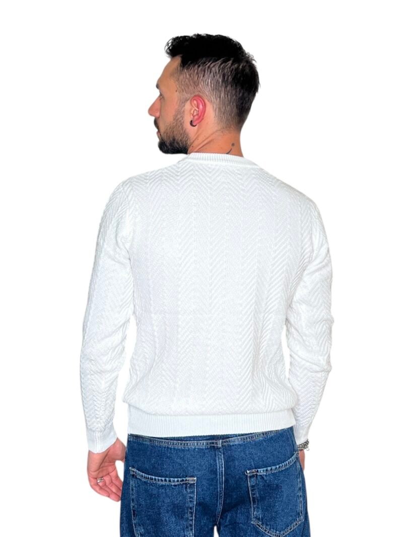 MAGLIONE GIROCOLLO BIANCO - immagine 4