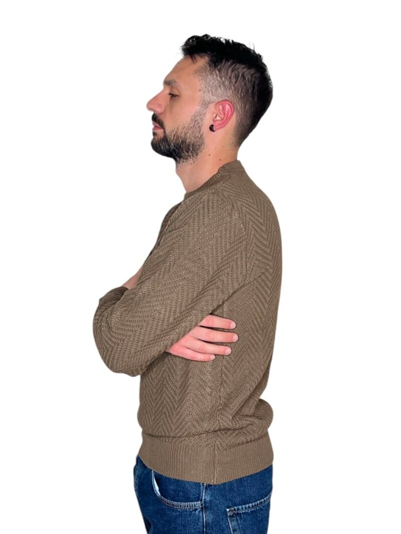 MAGLIONE GIROCOLLO FANGO - immagine 4