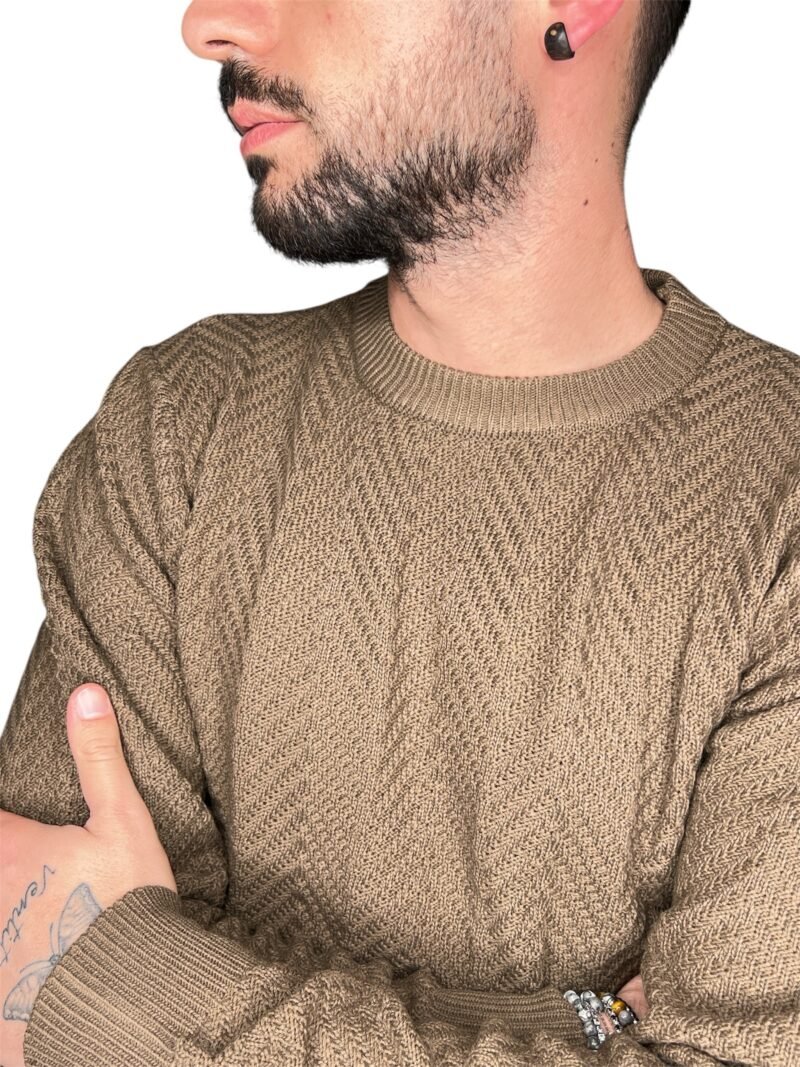 MAGLIONE GIROCOLLO FANGO - immagine 2